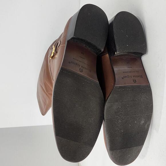 Etienne Aigner DERBY Leather Women Brown Boots Size 8M Made in Brazil - Picture 9 of 12